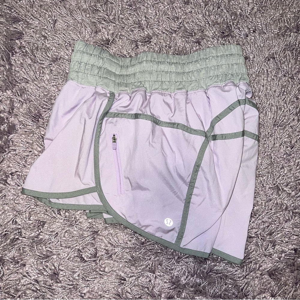 Purple lululemon shorts